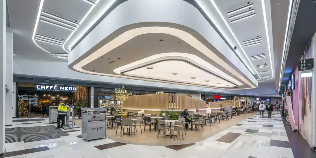 Cyprus indoor shopping mall modern