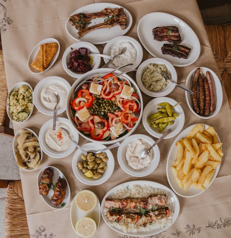 Cyprus meze food traditional taverna