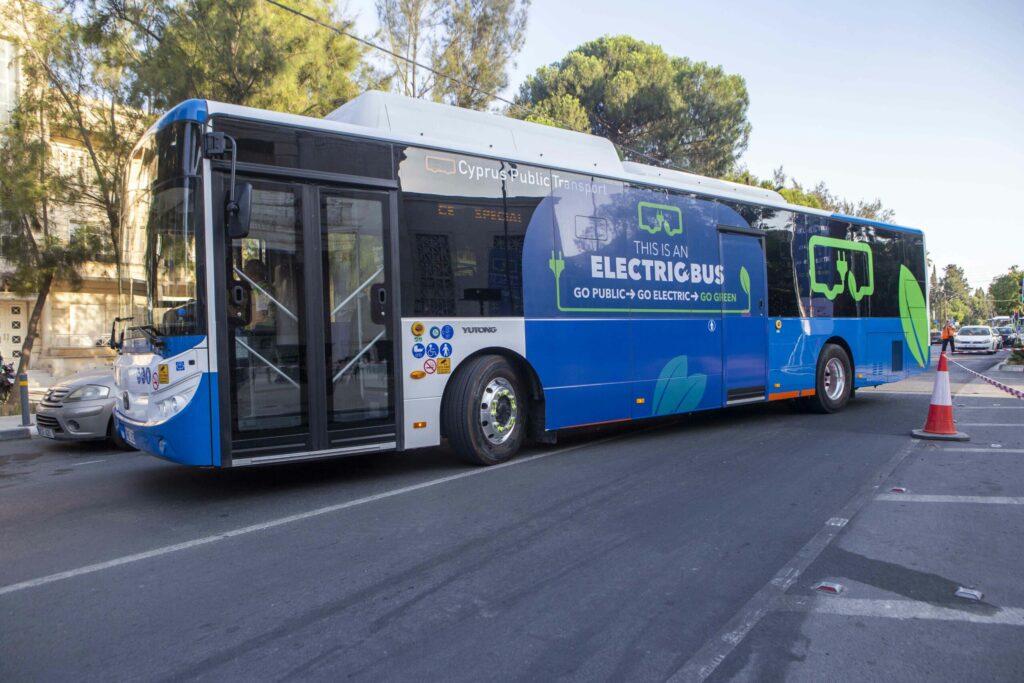 Cyprus public bus transport green