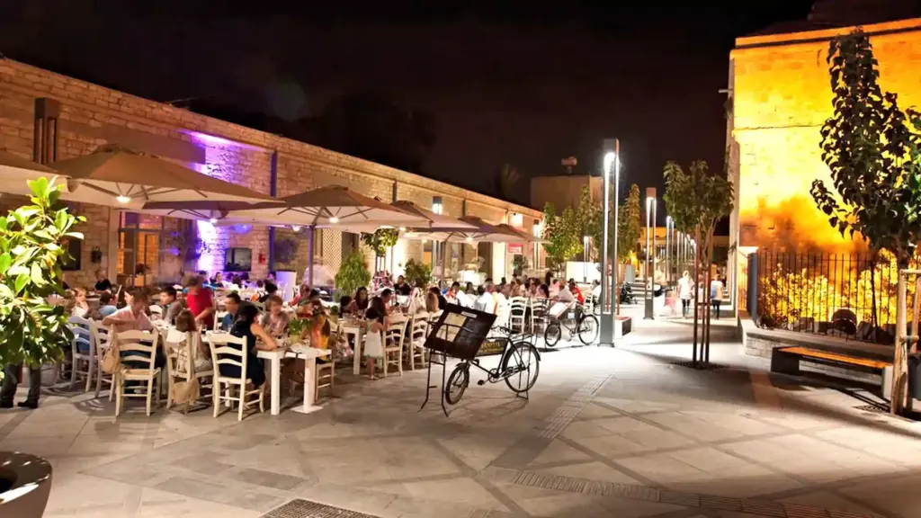 Limassol nightlife bar Cyprus outdoor night