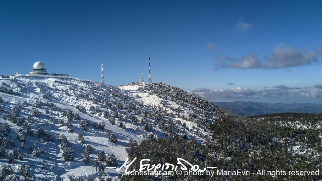 troodos mountains winter snow