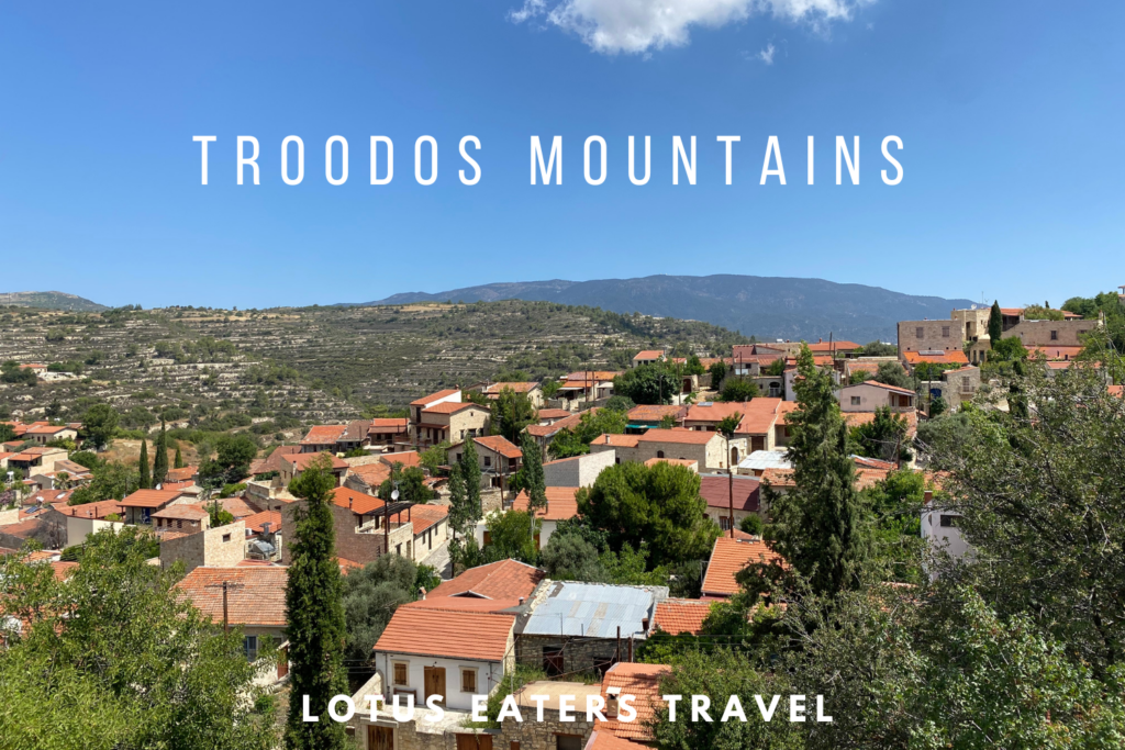 Troodos mountains Cyprus village