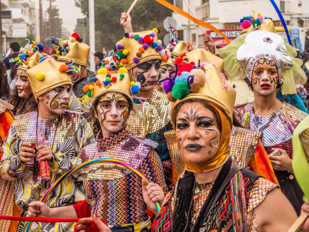 Limassol Carnival parade costumes Cyprus