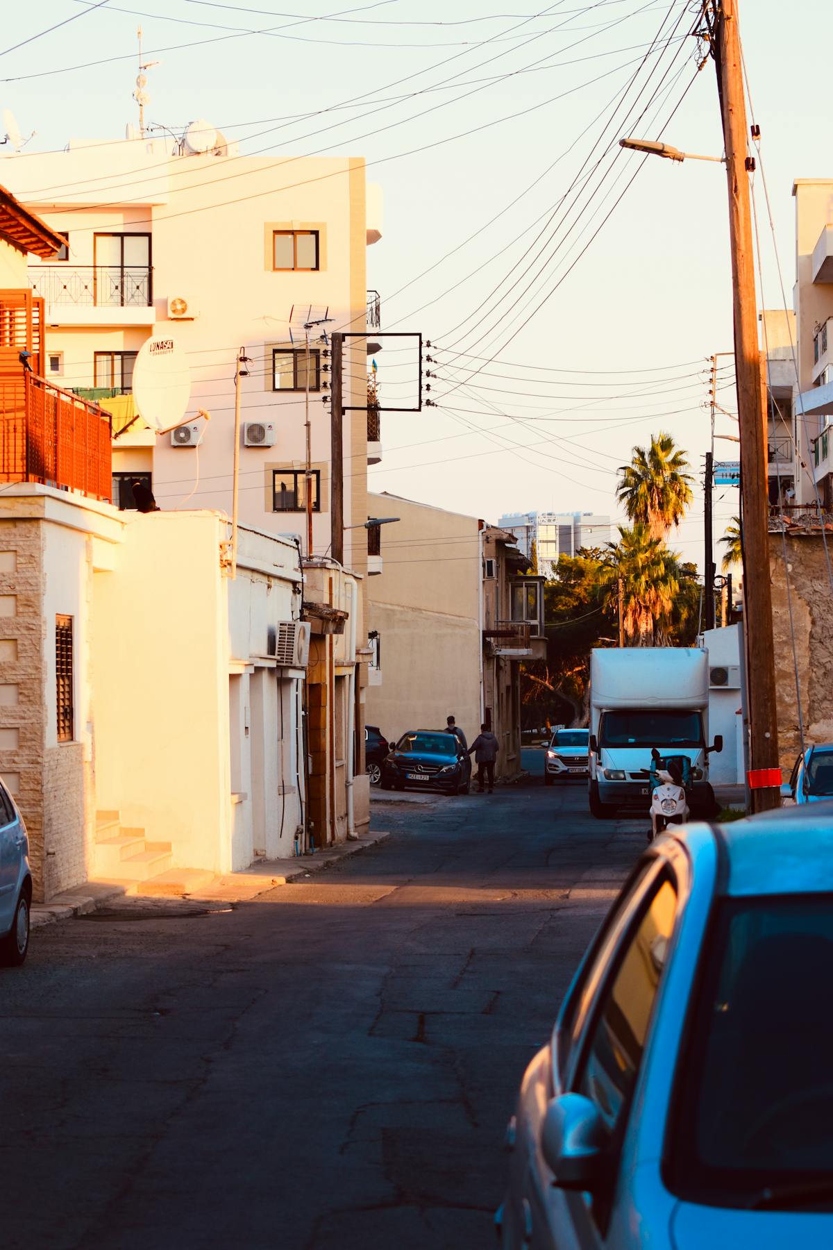 Driving to Limassol from Larnaca airport, Cyprus