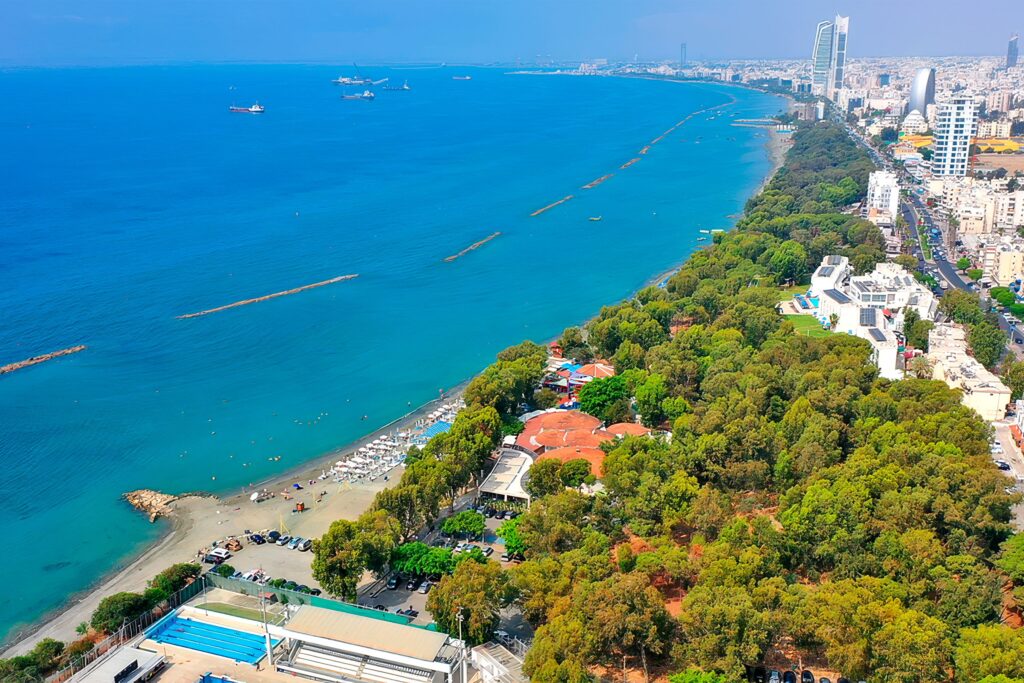 Limassol Molos promenade Cyprus summer