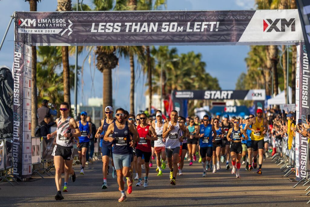 Limassol Marathon start line Molos promenade