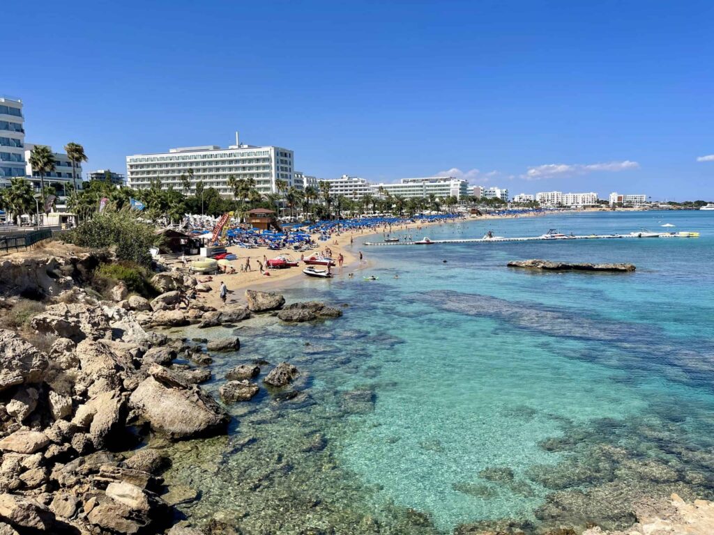 Protaras to Limassol coastal highway Cyprus
