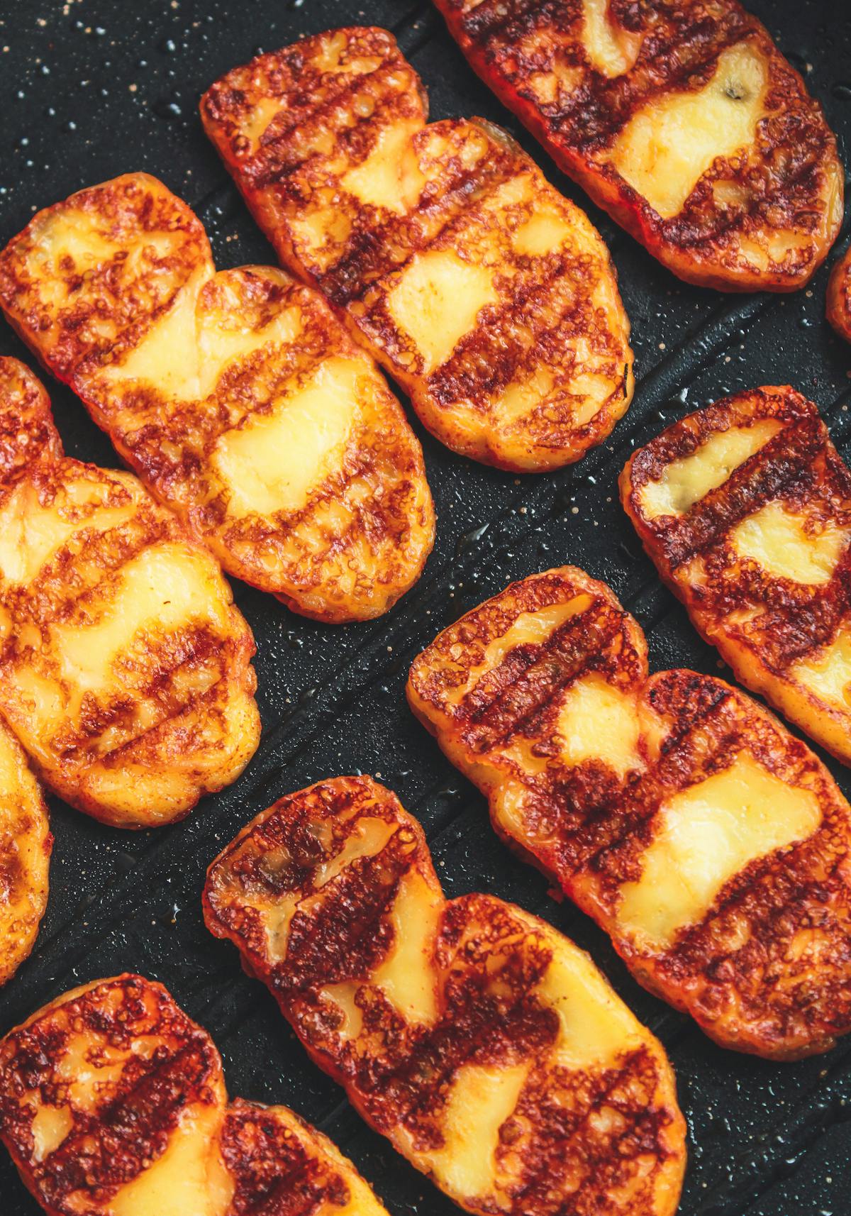 Grilled halloumi cheese, traditional Cyprus food