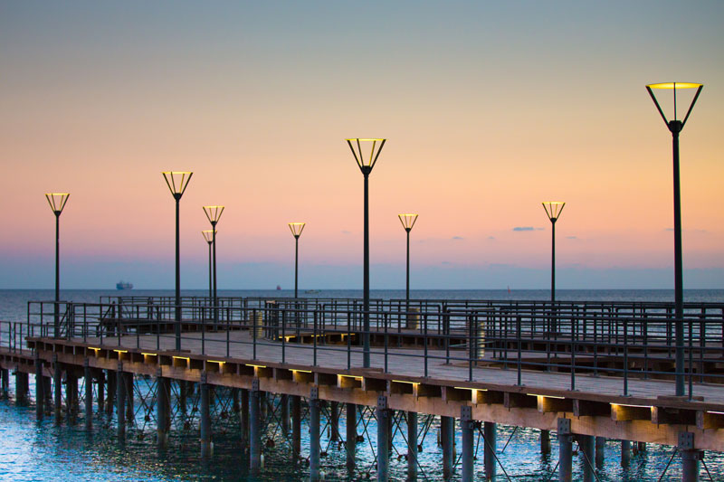 Molos promenade Limassol morning