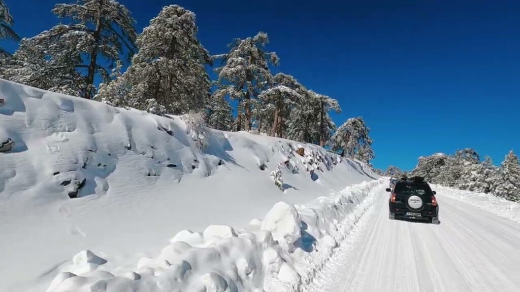Troodos ski resort Cyprus winter
